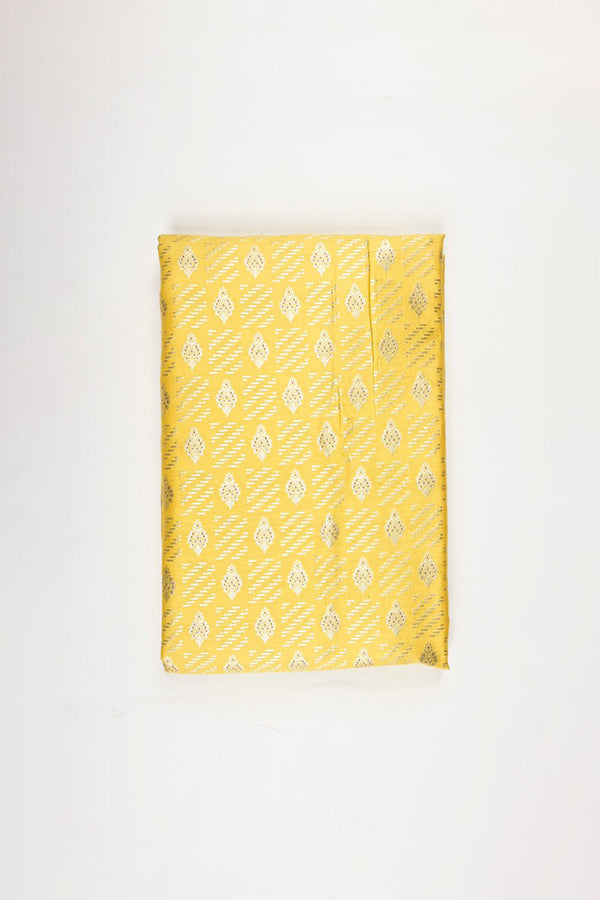 Light Yellow Handwoven Mulberry Silk Fabric