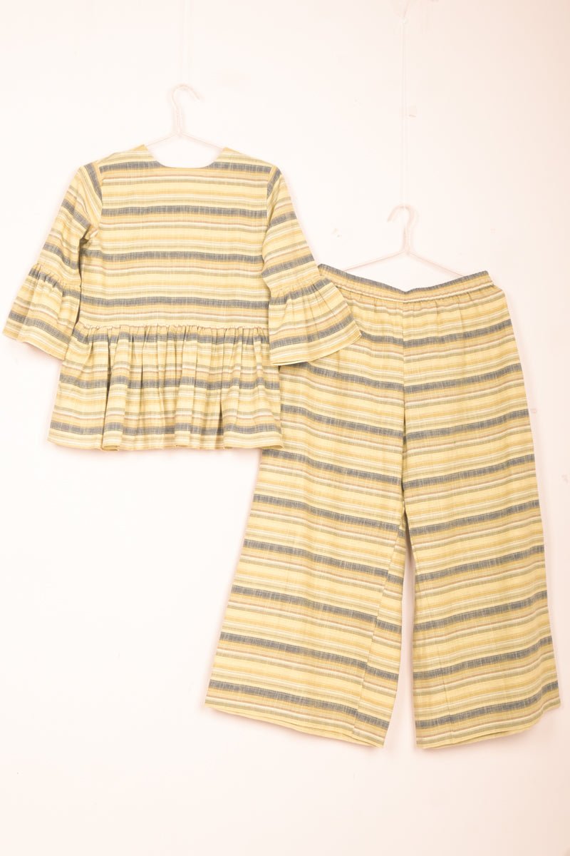 Macaroon Woven Cotton Co-Ord Set - Chinaya Banaras