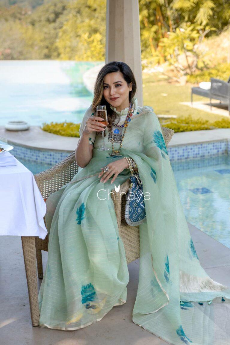Blue  saree, organza saree, Bollywood saree, Banarasi saree, party wear saree, Wedding Sare