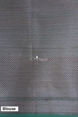 Navy Blue Woven Banarasi Cotton Saree - Chinaya Banaras