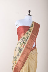 Sandcastle Tussar Silk Saree - Chinaya Banaras