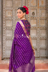 Handwoven Organza Silk Saree at Chinaya Banaras